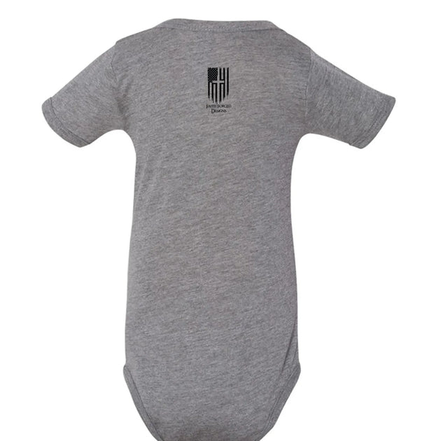 All Because Two People Said "Screw It!" Baby Onesie - Faith Forged Designs