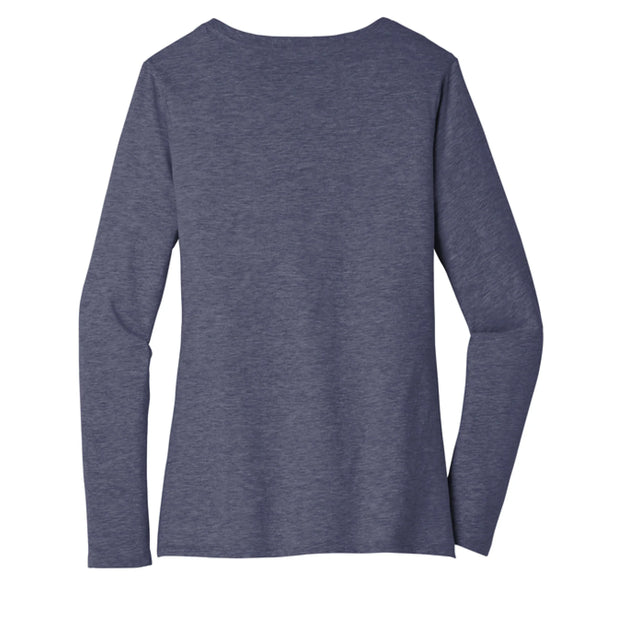 "Forged by Faith" Women's Long Sleeve V-Neck Inspirational Christian T-Shirt - Faith Forged Designs