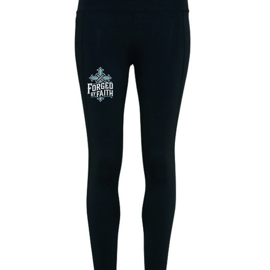 Forged by Faith High-Waisted Leggings - Faith Forged Designs