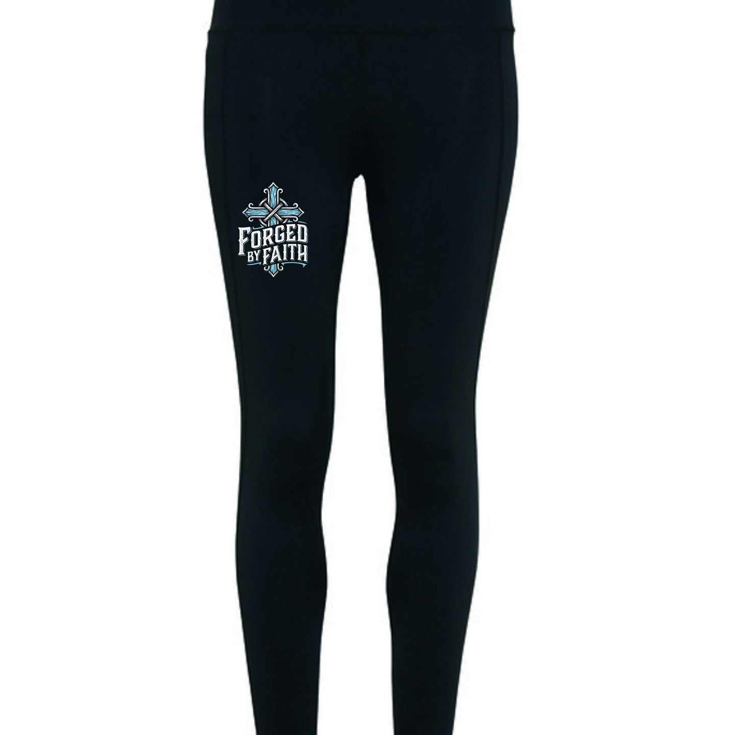 Forged by Faith High-Waisted Leggings - Faith Forged Designs