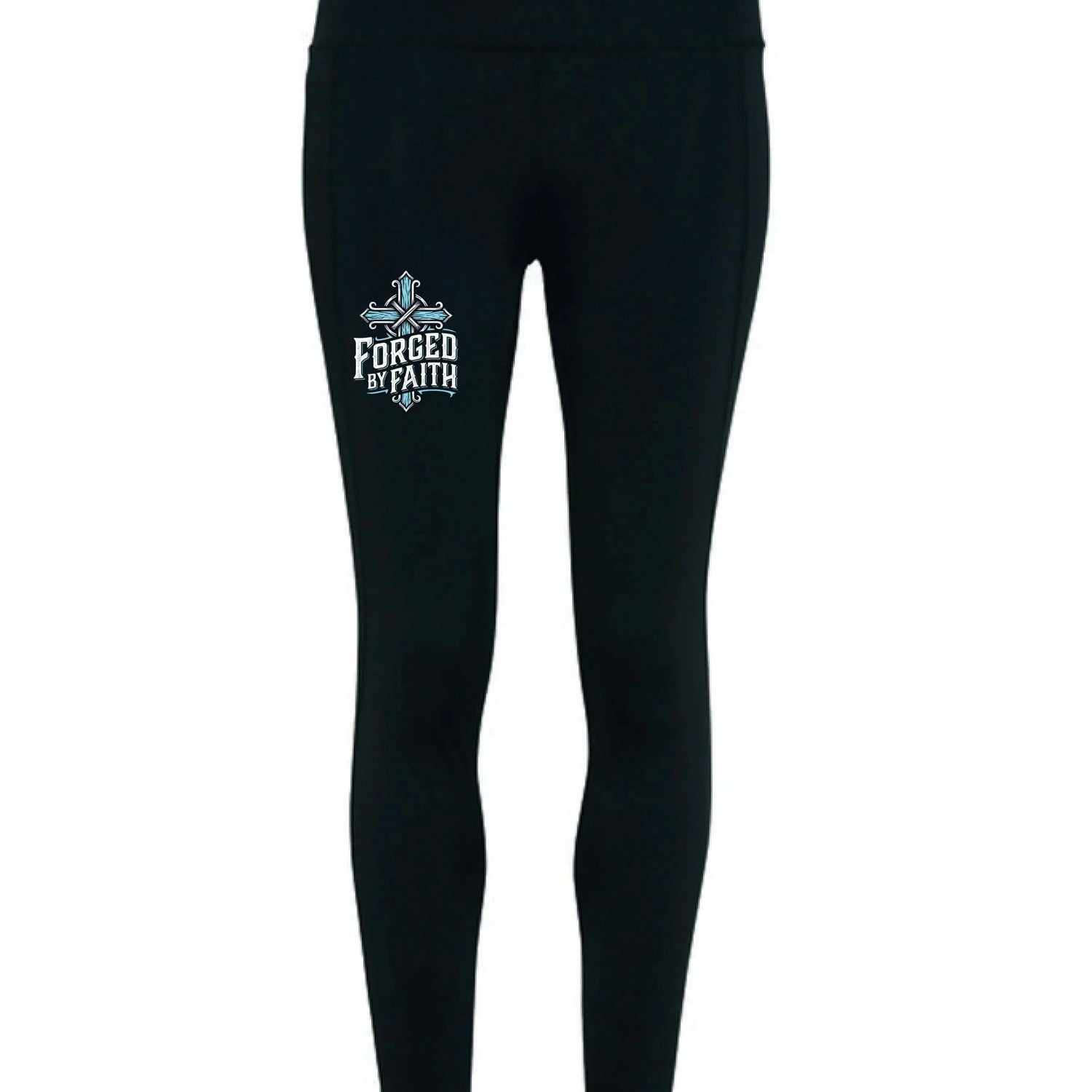 Forged by Faith High-Waisted Leggings - Faith Forged Designs