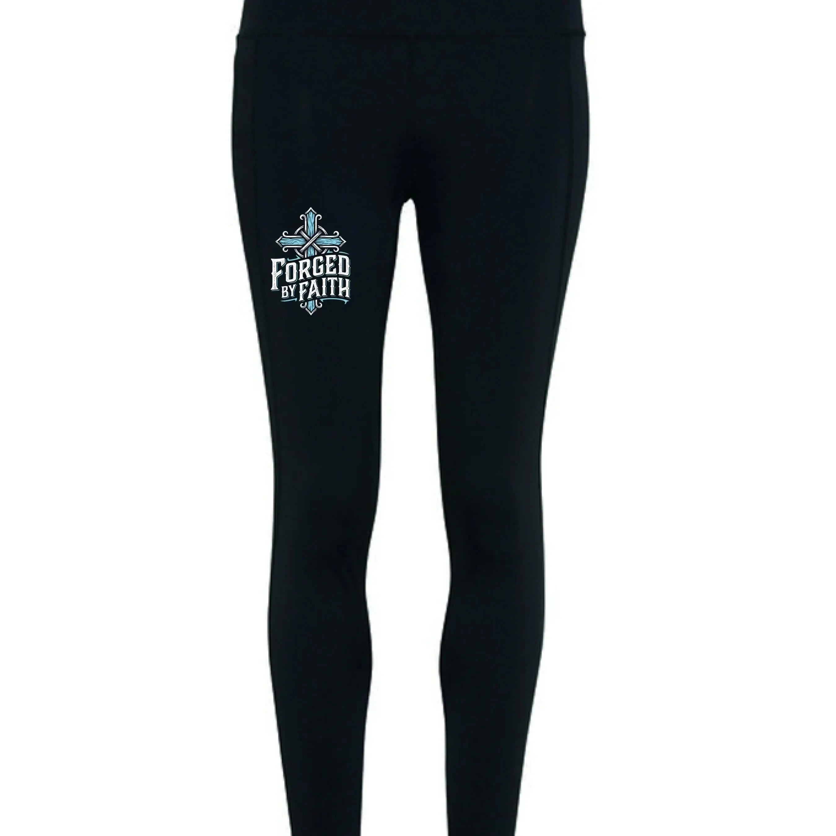 Forged by Faith High-Waisted Leggings - Faith Forged Designs
