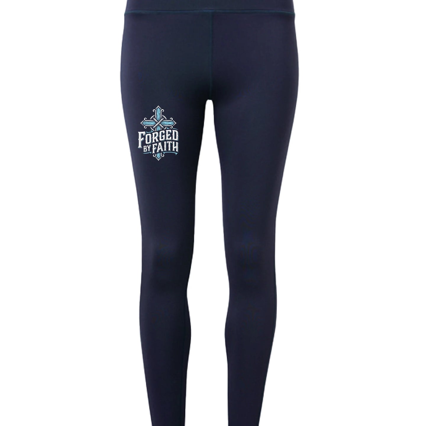 Forged by Faith High-Waisted Leggings - Faith Forged Designs