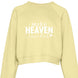 Make Heaven Crowded Cropped Sweatshirt - Faith Forged Designs