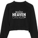 Make Heaven Crowded Cropped Sweatshirt - Faith Forged Designs