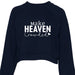 Make Heaven Crowded Cropped Sweatshirt - Faith Forged Designs