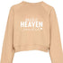 Make Heaven Crowded Cropped Sweatshirt - Faith Forged Designs