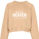 Make Heaven Crowded Cropped Sweatshirt - Faith Forged Designs