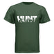HUNT Bowhunter T-Shirt | Archery Deer Hunting Silhouette Tee - Faith Forged Designs