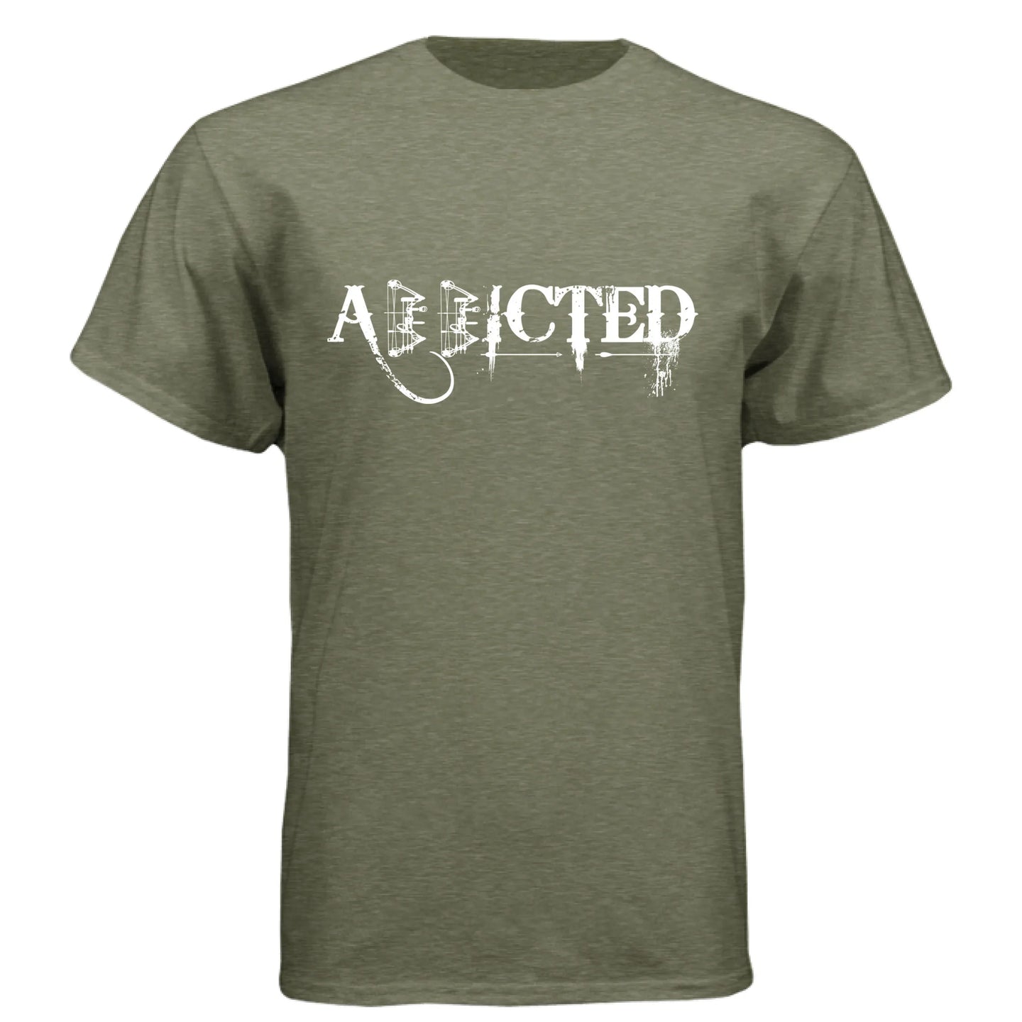 ADDICTED Bowhunter Lifestyle Graphic T-Shirt - Faith Forged Designs