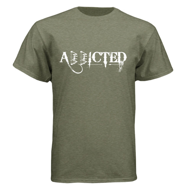 ADDICTED Bowhunter Lifestyle Graphic T-Shirt - Faith Forged Designs