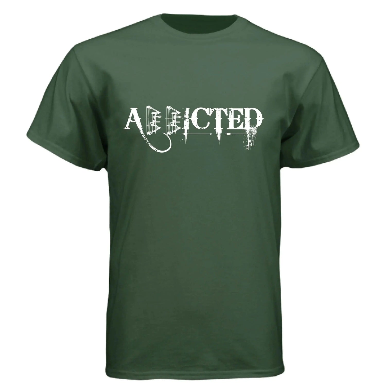 ADDICTED Bowhunter Lifestyle Graphic T-Shirt - Faith Forged Designs