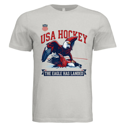 USA Hockey "The Eagle Has Landed" 2026 Olympic Gold Medal T-Shirt - Faith Forged Designs