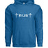 Trust God 3 Nail Cross Hoodie - Faith Forged Designs