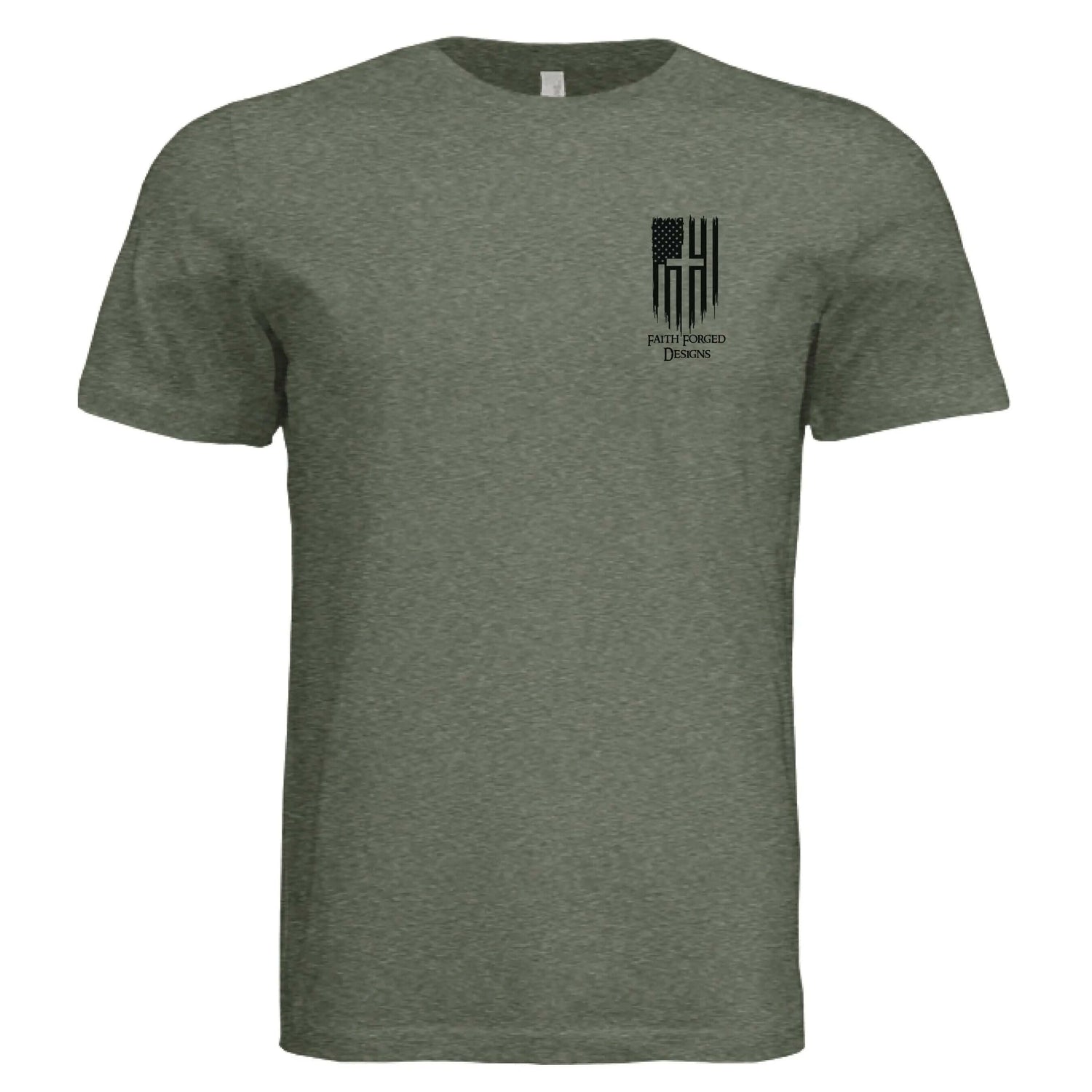 Military Green Triblend - FRONT