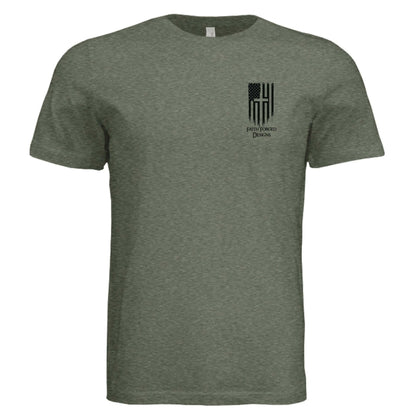 Military Green Triblend - FRONT